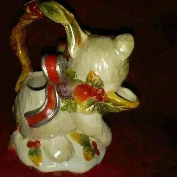Vintage Fitz and Floyd polar bear teapot Enchanted holiday - Picture 2 of 5